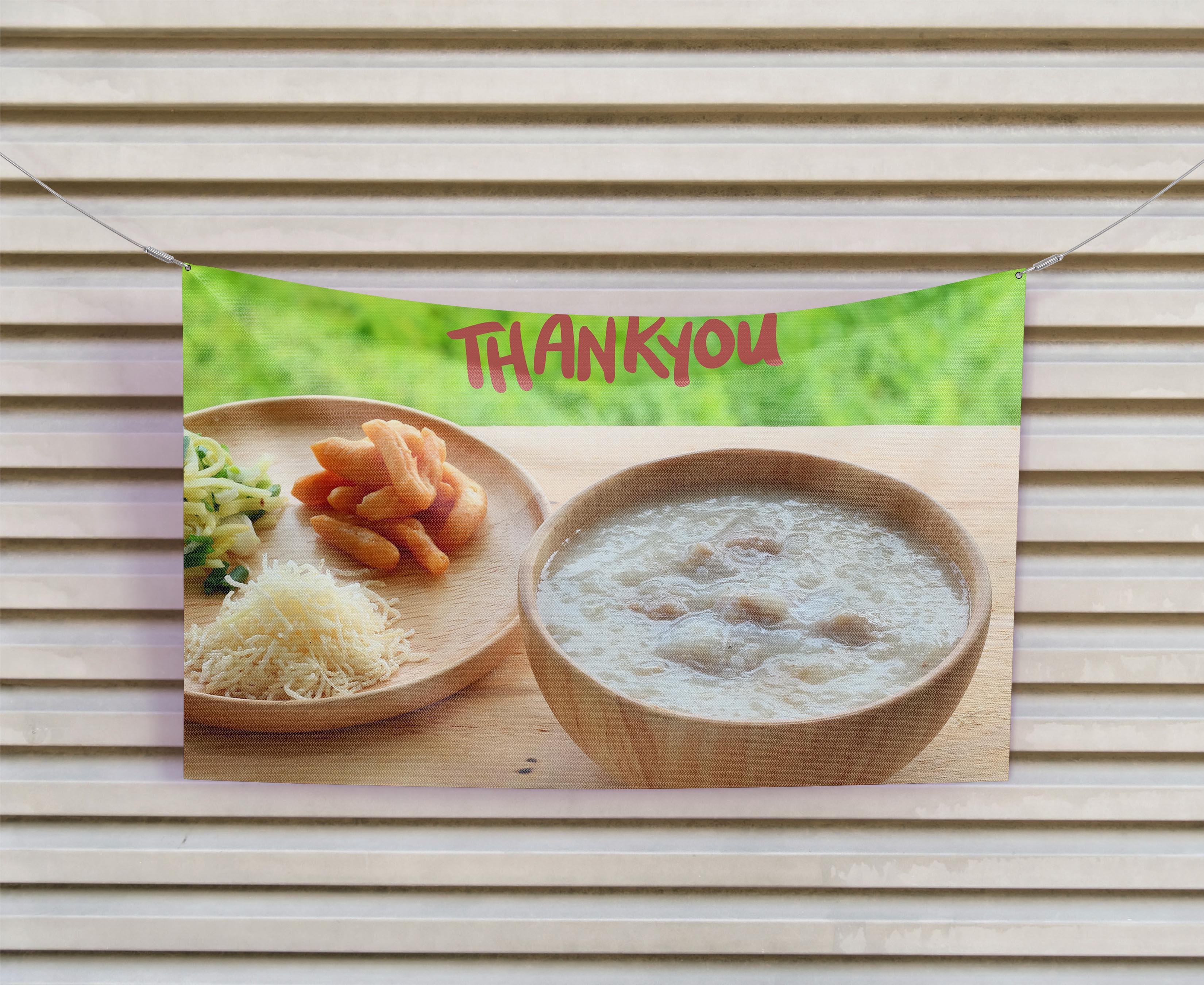 ป้ายผ้า โจ๊ก (มีของแถม) ผ้าพิมพ์ลาย ทนแดด ทนฝน แบรนด์ไทย รับประกัน