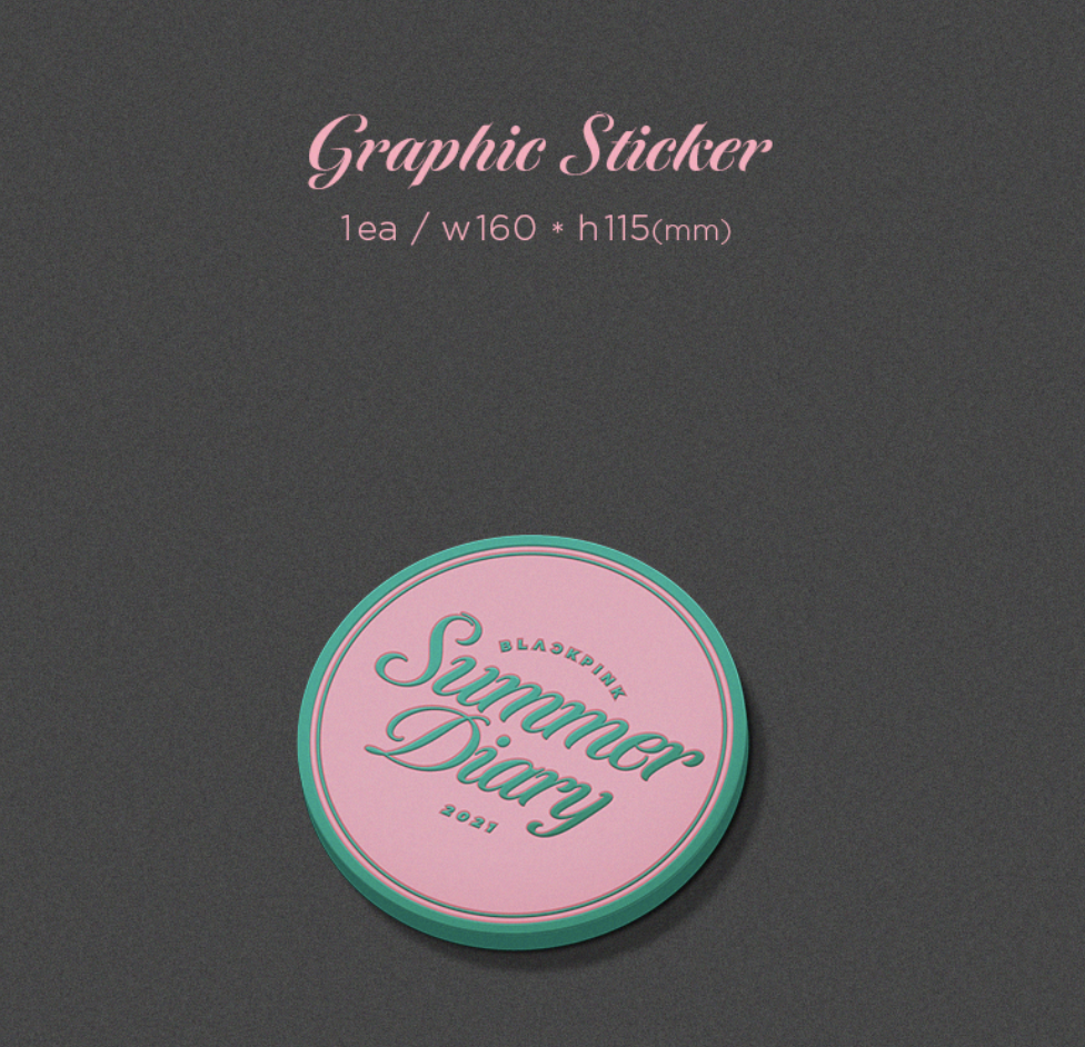 BLACKPINK -BLACKPINK 2021 SUMMER DIARY แบบ DVD แบบ ได้ของแถม จาก yg เพิ่ม