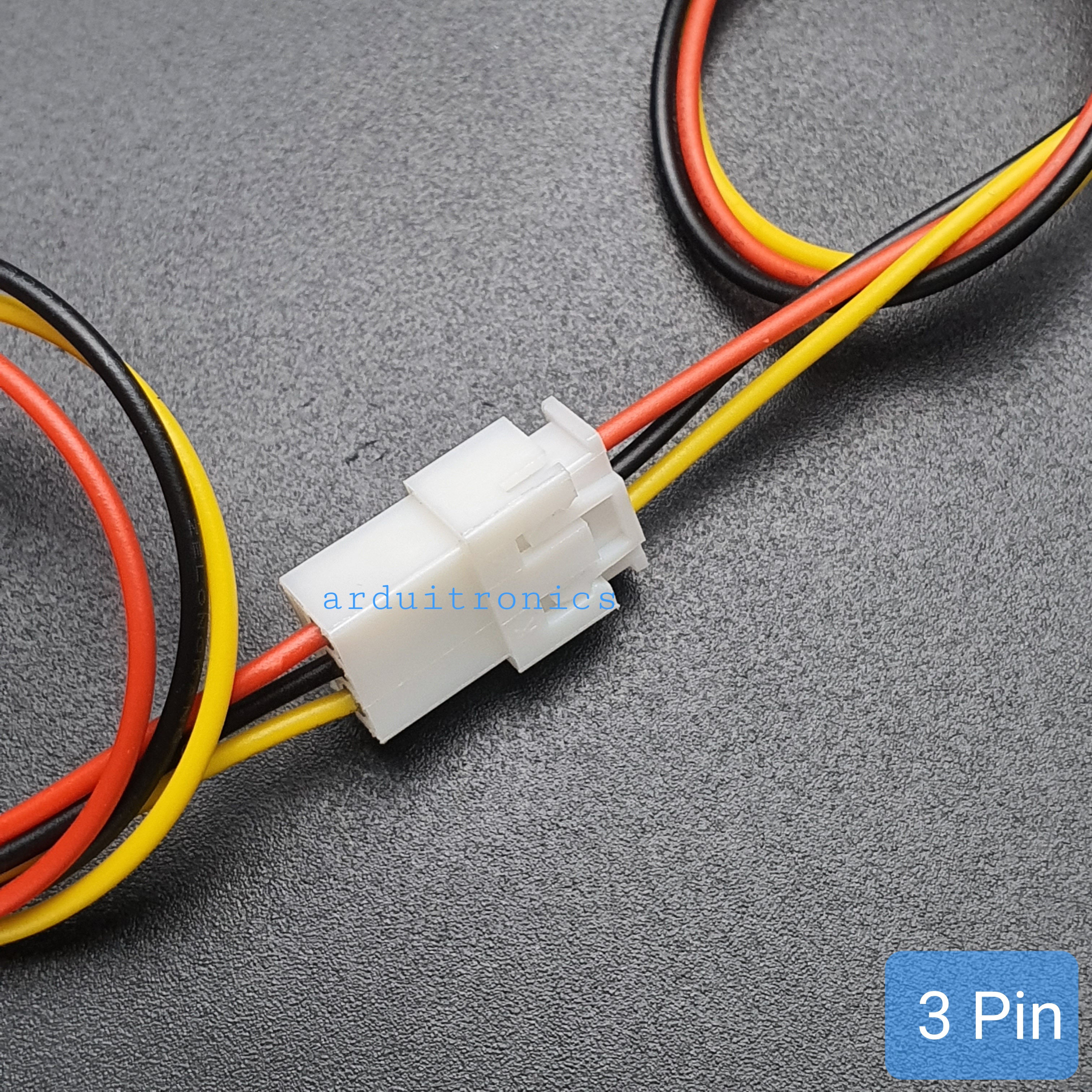 สายไฟ xh2.54mm 3-Pin Female + Male Head ยาว 20cm (2 เส้นคู่ หัวตัวผู้และหัวตัวเมีย)