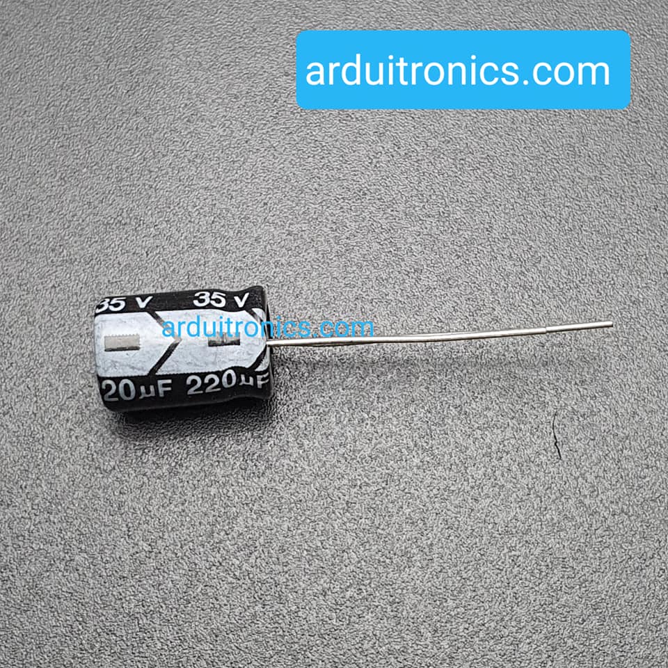 ตัวเก็บประจุ 220uF 35V ขนาด 8x12 (1 ชิ้น)