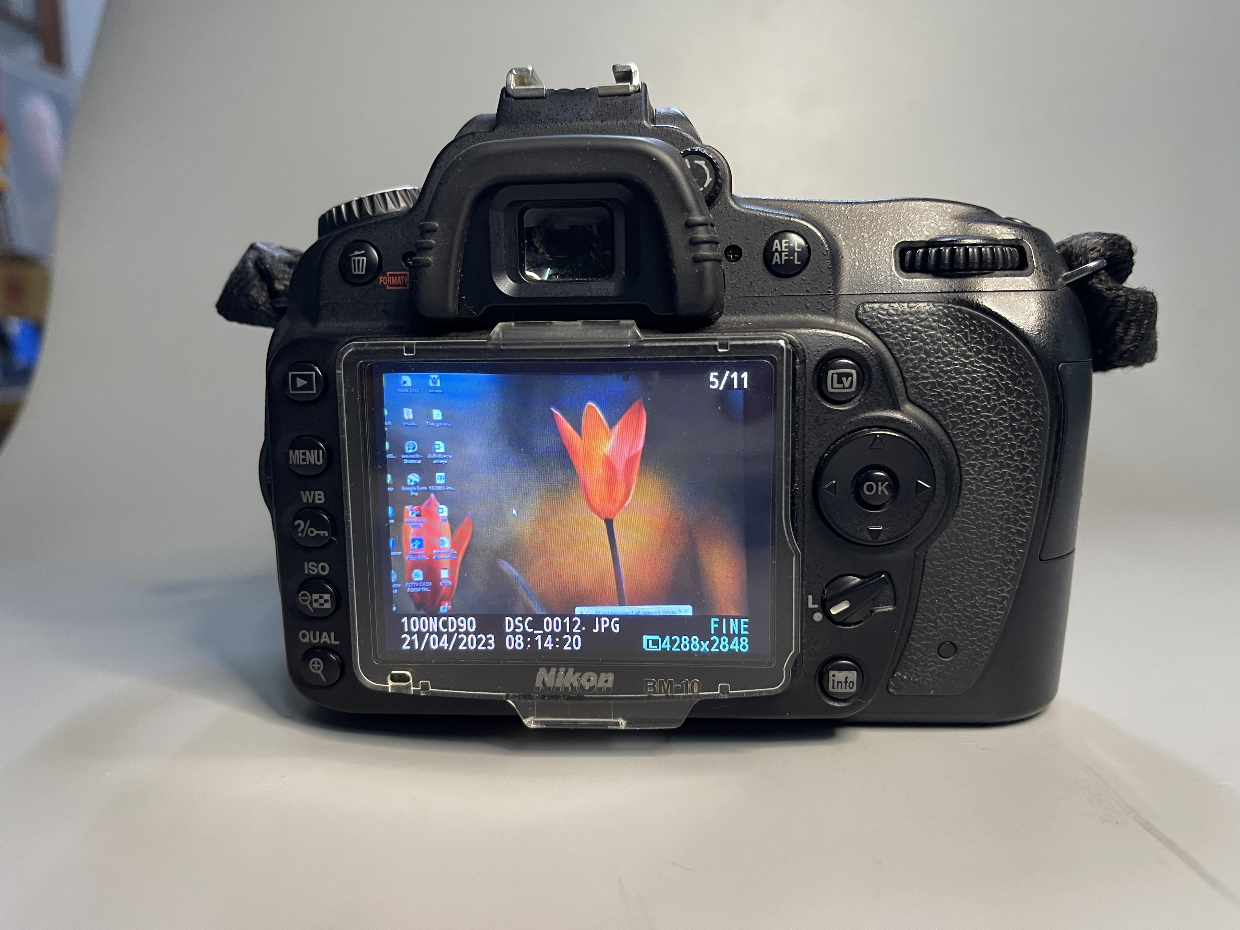 ขายกล้องNikon D90 (body)DSLRยอดนิยมในอดีต สวยคัดพิเศษ แถมGripใช้น้อยขัตเตอร์ 17873