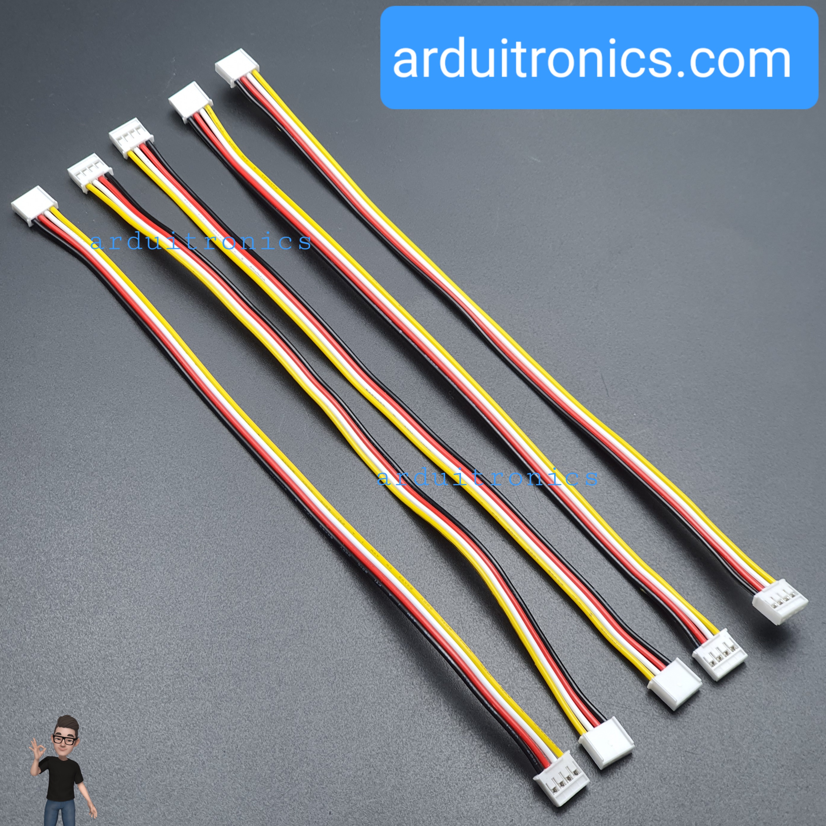 [Pack 5 เส้น] Grove - Universal 4 Pin 20cm Unbuckled Cable จำนวน 5 เส้น (Grove to Grove)
