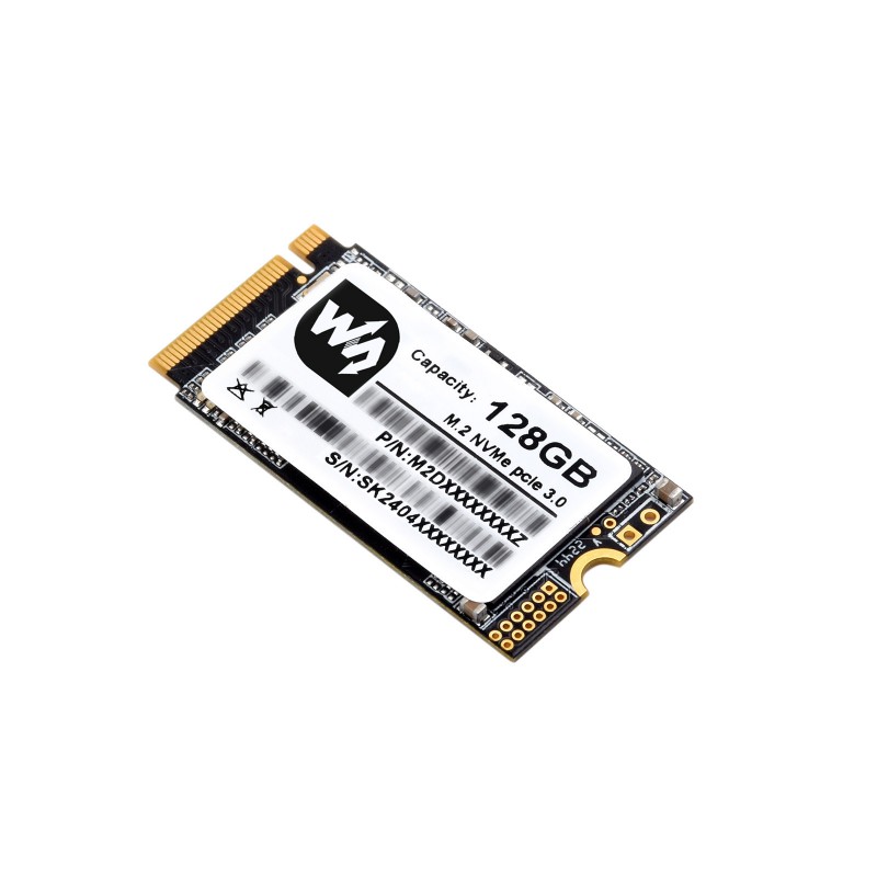 SK M2 NVME 2242 128GB High-speed Solid State Drive, High-quality 3D TLC Flash Memory, High-speed Reading/Writing (แท้จาก WaveShare)