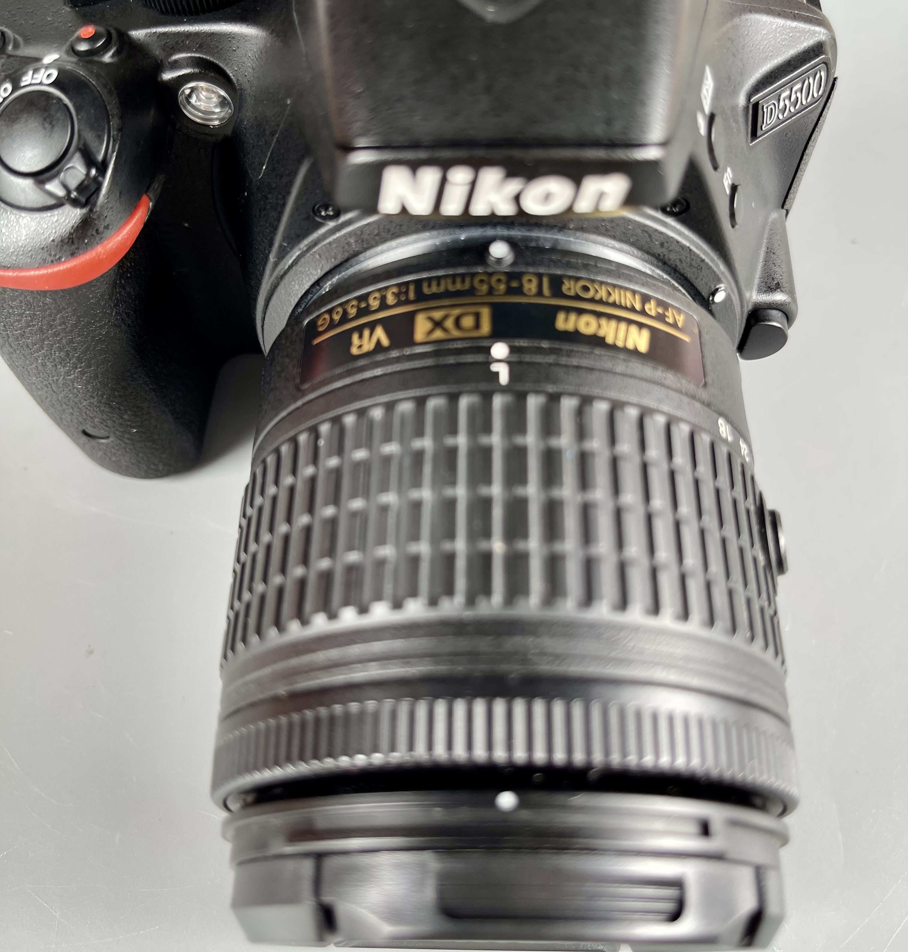 ขาย Nikon D5500 Lens AF P DX 18 55mm VR อปกศ. สภาพสวยไหม่ ชัตเตอร์ 10689 เมนูไทย อปกศ. อุปกรณ์ครบกล่อง