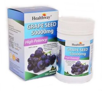Healthway Grape Seed 50000 mg เฮลธ์เวย์ เกรป ซีด