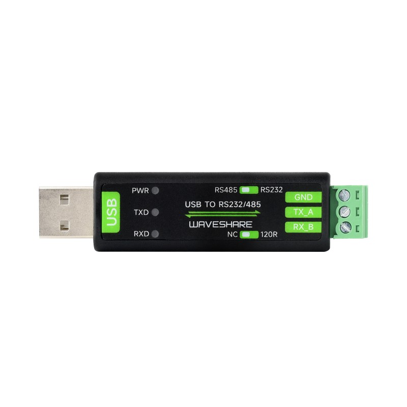 USB to RS232/485 Serial Converter, Onboard Original FT232RNL Chip, Multiple devices applicable, Multi-OS compatible (แท้จาก Waveshare)