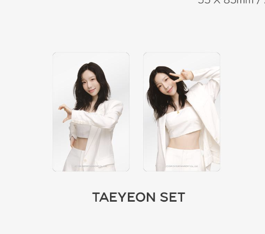 Girls' Generation -2024 SM ARTIST SEASON'S GREETINGS OFFICIAL MD -Clear Photo Card - แบบ taeyeon