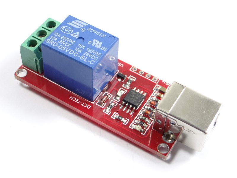 1 Channel 5V USB Relay Board Module Controller (USB Controlled Module ...