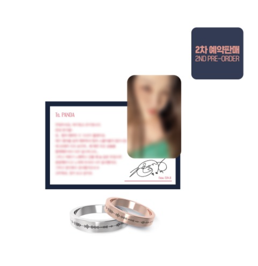 Apink - ของสะสม 2021 Pink Carnival 2ND -VOICE WAVE RING แบบ EUNJI ระบุสี