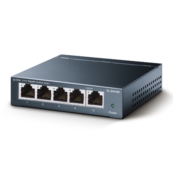 Switching Hub (สวิตซ์ฮับ) TP-LINK 5 Ports Gigabit Port TL-SG105 (Metal Case)