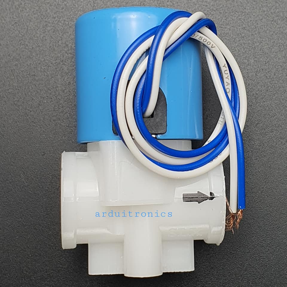 Solenoid Valve โซลินอยด์วาล์ว พลาสติก 2 หุน 12VDC ( SLC 2 )