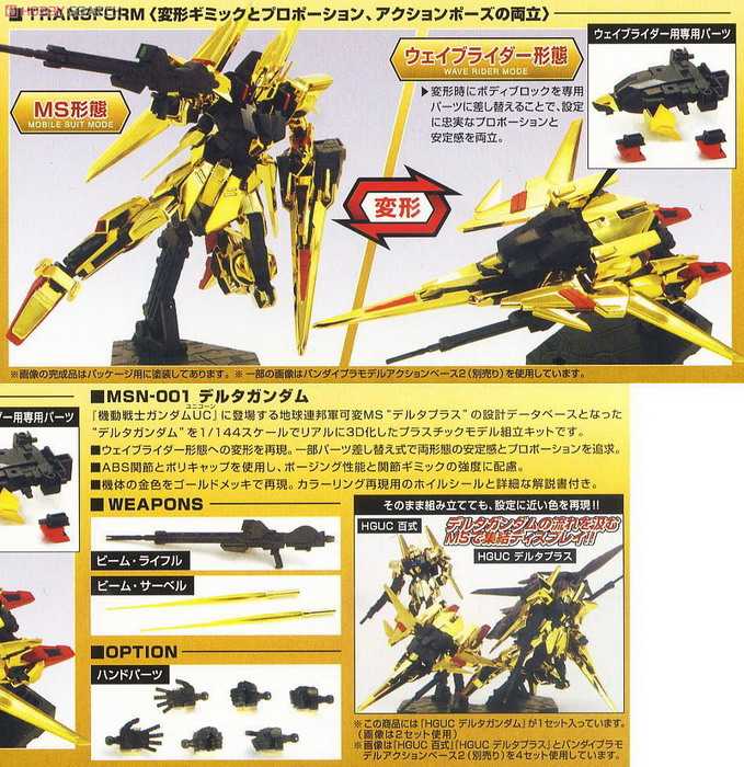 HGUC 1/144 MSN-001 Delta Gundam