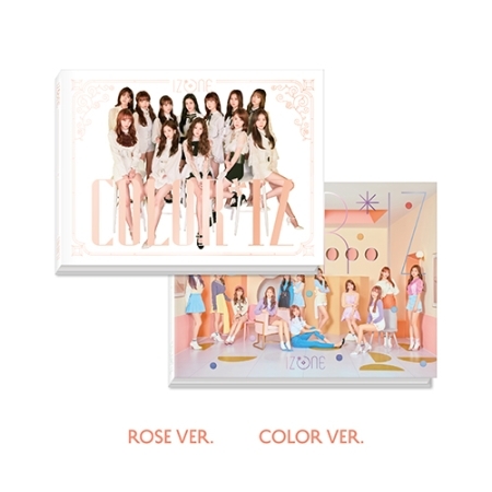 izone / IZ*ONE - Mini Album Vol.1 [COLOR*IZ] แบบ set 2 ปก หน้าปก Color + Rose Ver.