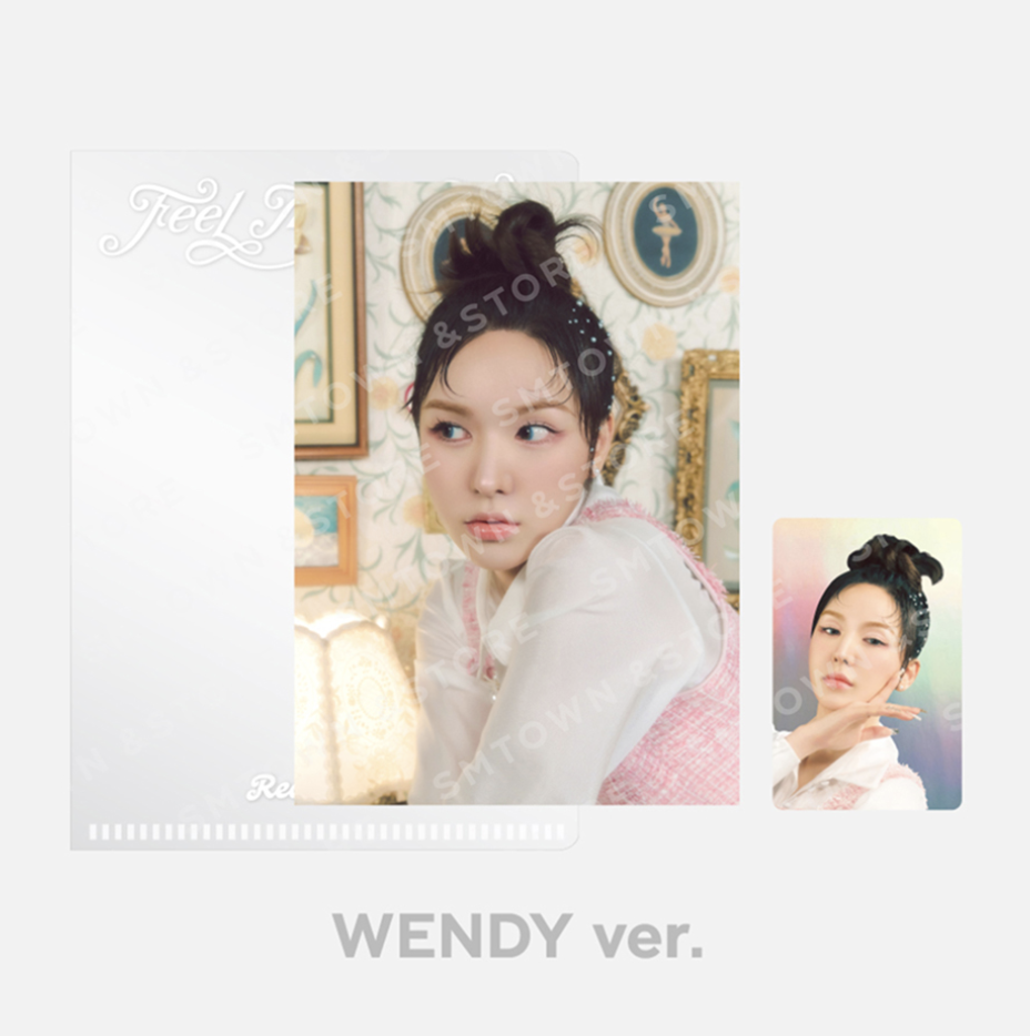 Red Velvet - The ReVe Festival 2022 - Feel My Rhythm' MD Collection -POSTCARD + HOLOGRAM PHOTO CARD SET - wendy