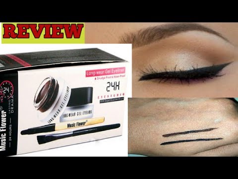 Music flower 24H Lasting Waterproof Eyebrow and Eyeliner Cream มิวสิคฟลาวเวอร์ เขียนคิ้ว + มาสคาร่า กันน้ำ 24 ชม.