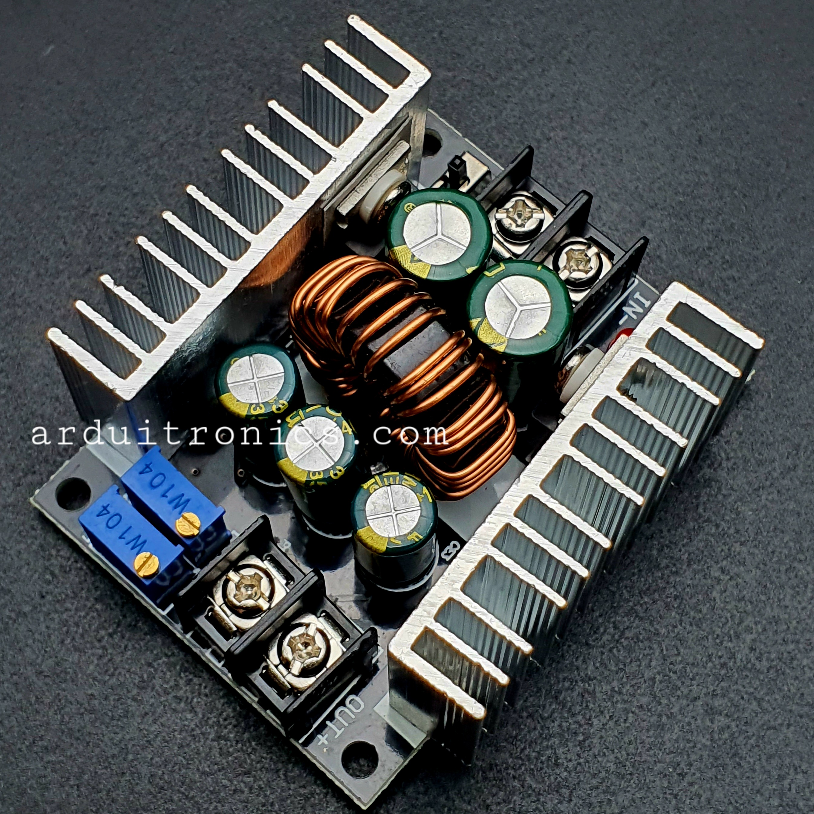 DC-DC 20A 300W Step Down Buck Converter PCB สีดำ