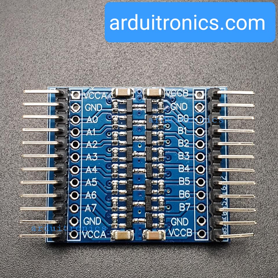 8 Channel Bi-directional Logical Voltage Conversion 3.3V-5V 5V-3.3V (pin โค้ง)