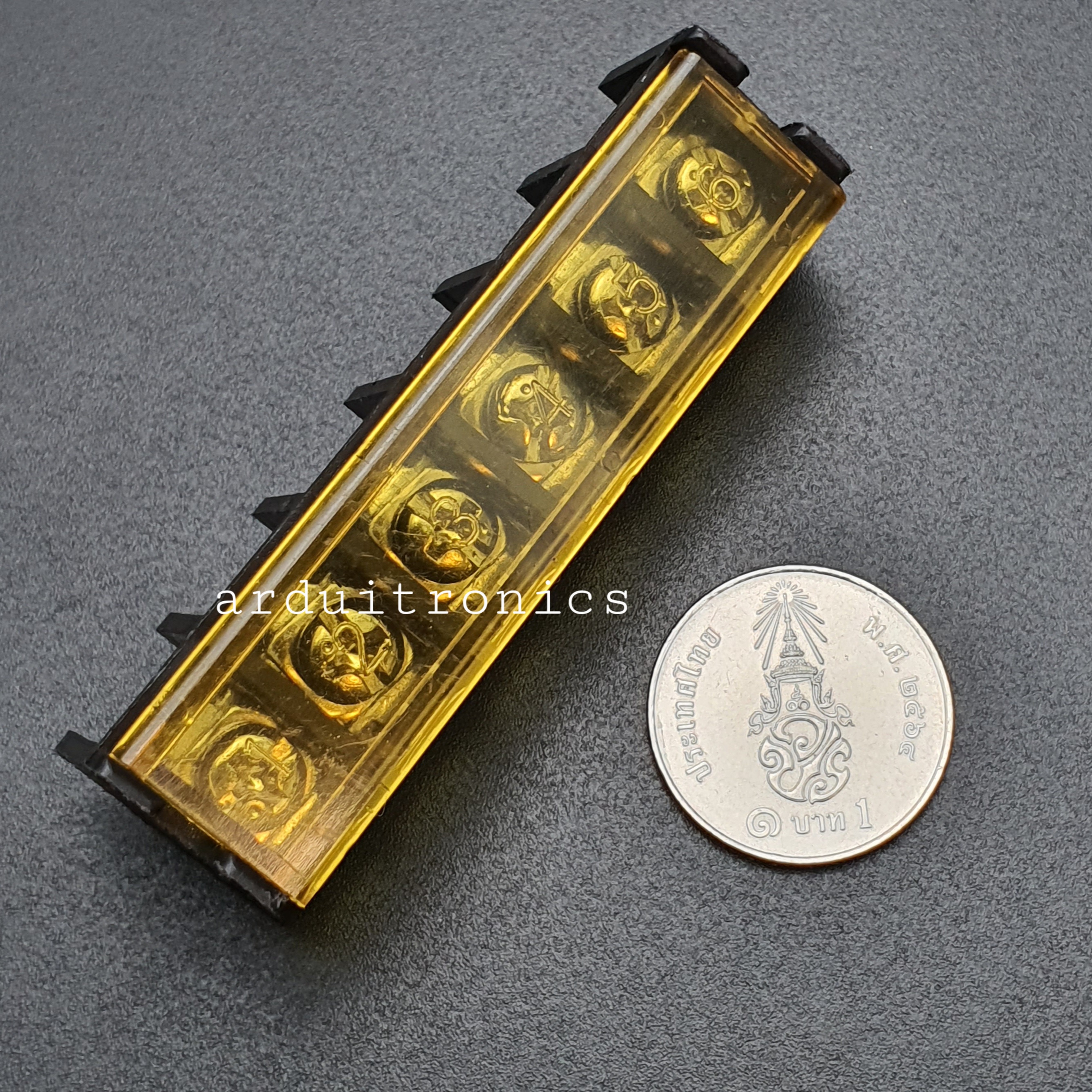 ขั้วต่อ Terminal Block HB-9500 (25A) แบบ 6 ช่อง แบบมีฝาครอบ