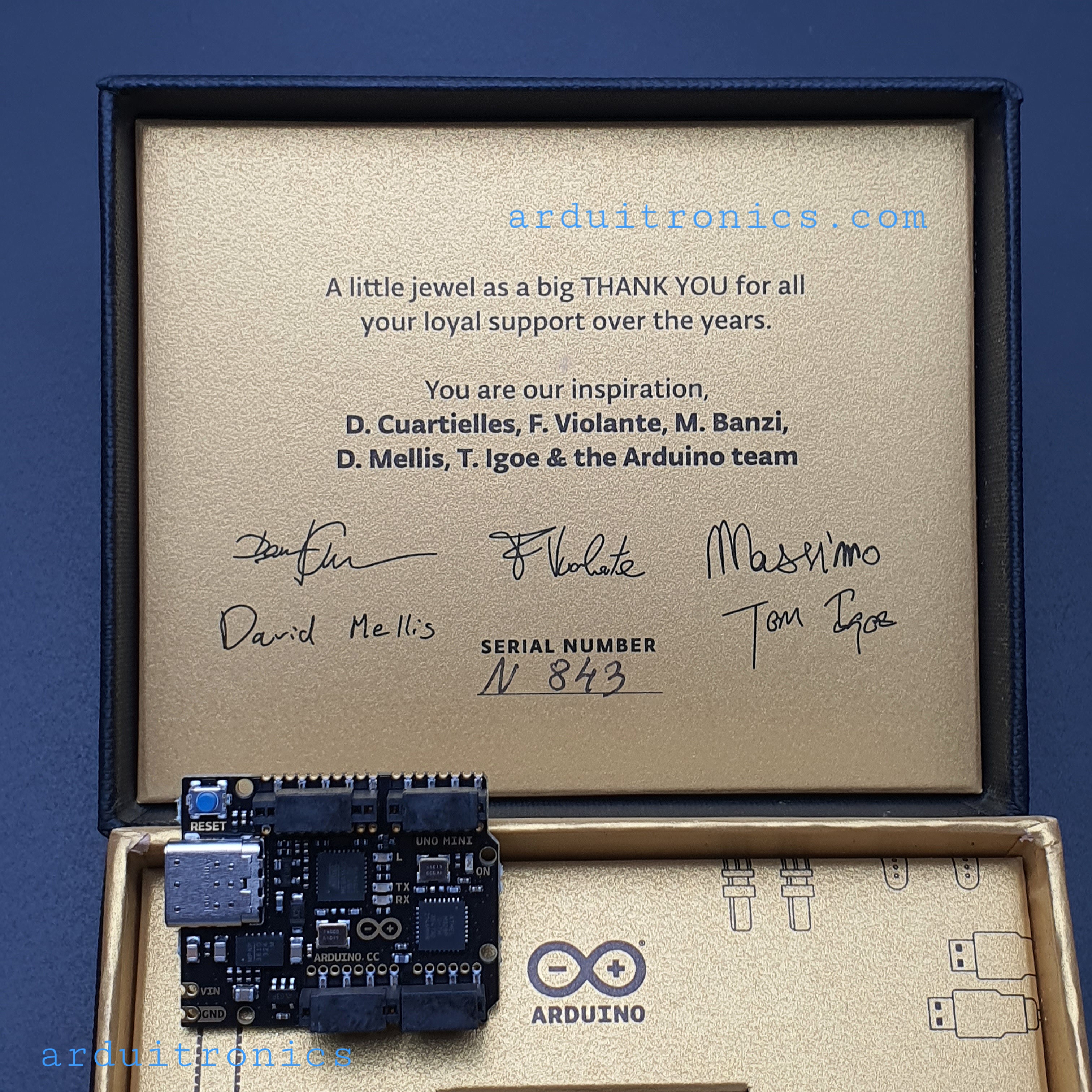 Arduino UNO Mini Limited Edition (บอร์ดแท้ Made in Italy)