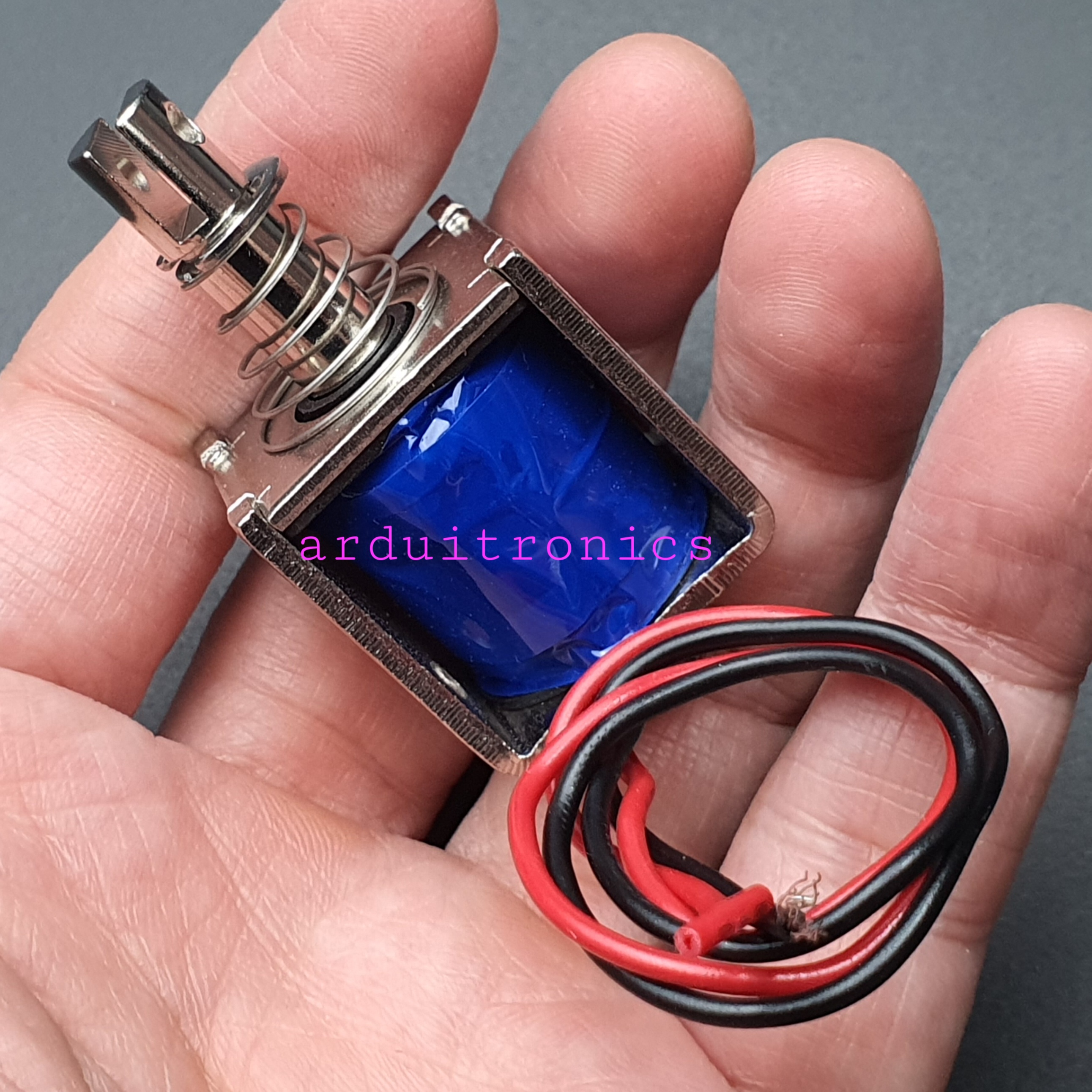 กลอนไฟฟ้า กลอนประตูไฟฟ้า JF-0826B 6V / 2A รีเซ็ต 10mm Push Pull Type Open Frame Solenoid แม่เหล็กไฟฟ้าโซลินอยด์แม่เหล็กไฟฟ้า
