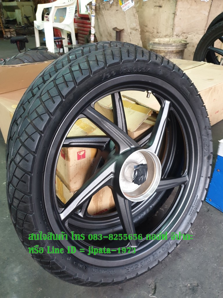 (Wave 110 i) ชุดวงล้อแม็กพร้อมยาง Honda Wave 110 i,Wave 125 i แท้ (สินค้ามือ 2 สภาพ 90-95%)