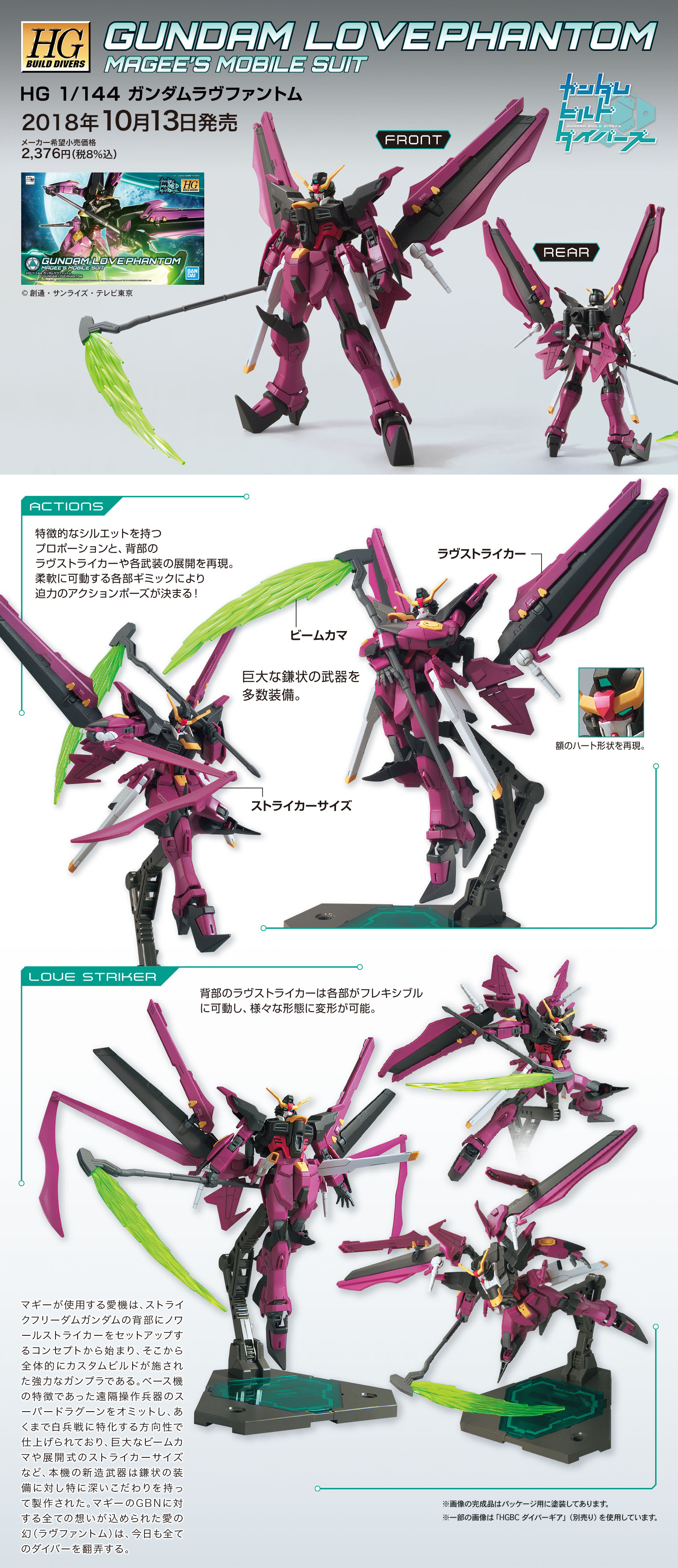 HGBD 1/144 Gundam Love Phantom