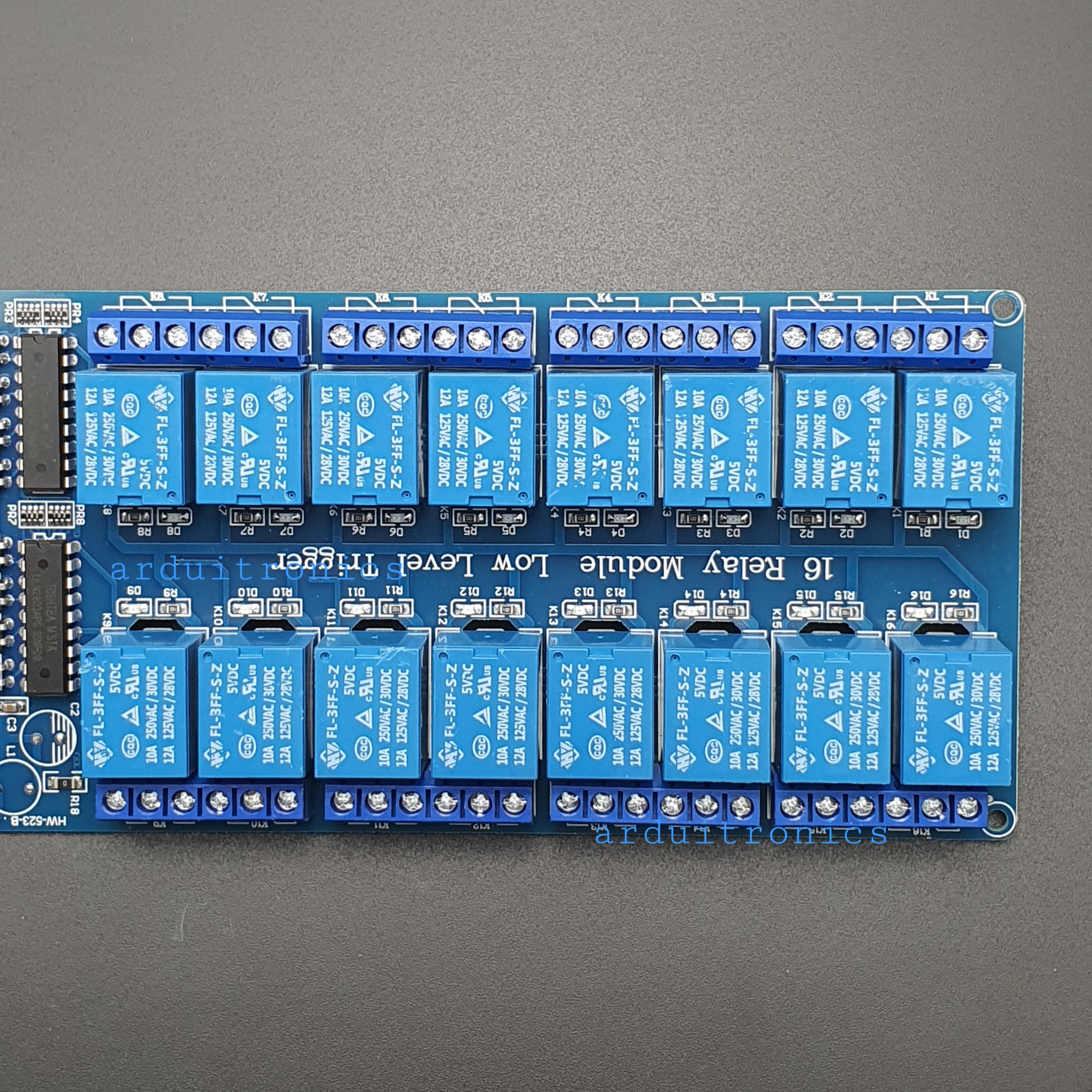 16 Channel Relay รีเลย์ 16 ช่อง (5V) หัวรีเลย์คละยี่ห้อ