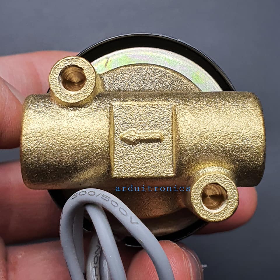 โซลินอยวาล์ว ทองเหลือง (Solenoid Valve Normally Closed) 2 หุน (1/4") 24V - ยี่ห้อ Senya 2W-160-15