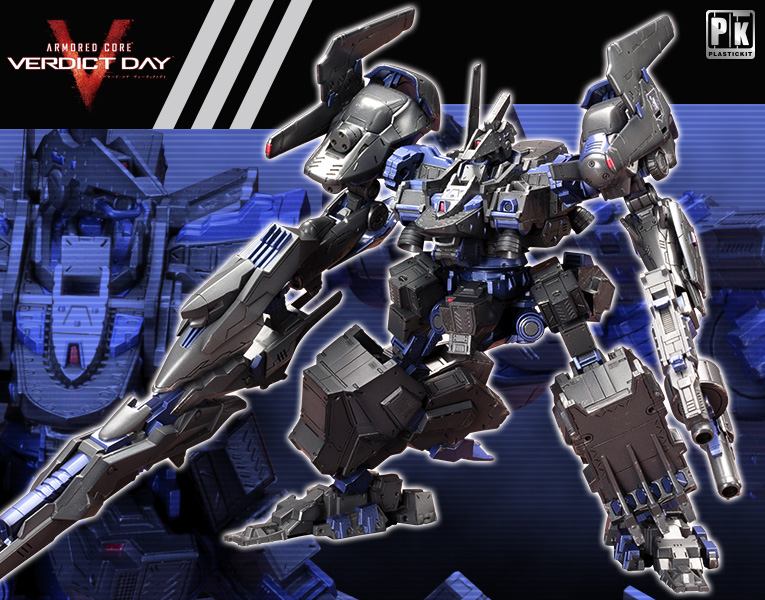 V.I. Series Armored Core V 1/72 Verdict Day CO3 Malicious R.I.P.3/M (Blue Magnolia Ridden) [First Release Limited Edition] Plastic Model