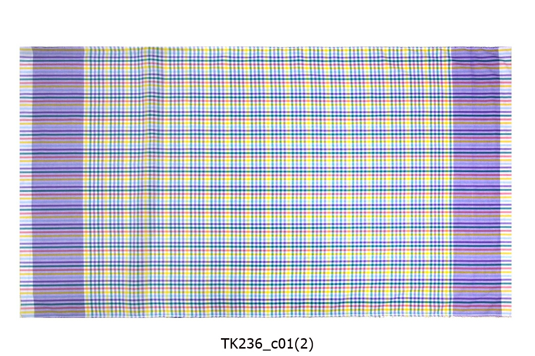 [2ม.] ผ้าขาวม้า TK236 ม่วง