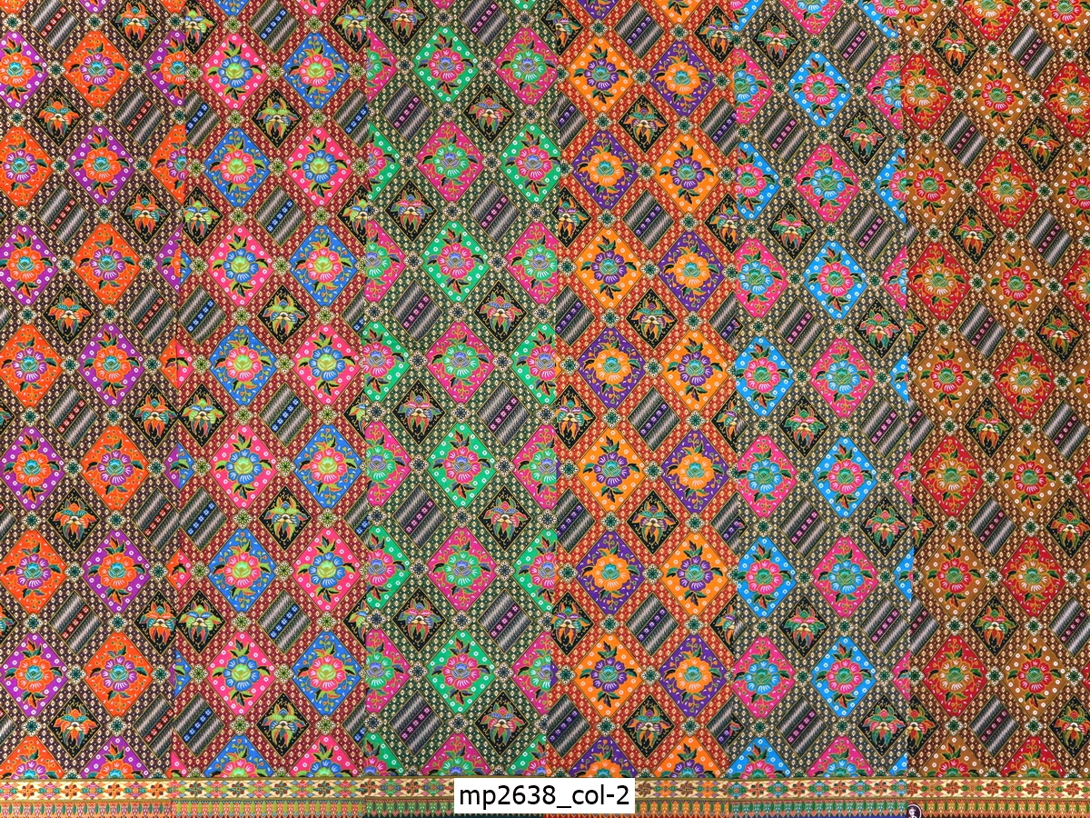 [D-MP2638] ผ้าถุงแม่พลอย 1.8เมตร เย็บพร้อมนุ่ง คอตต้อน 100%