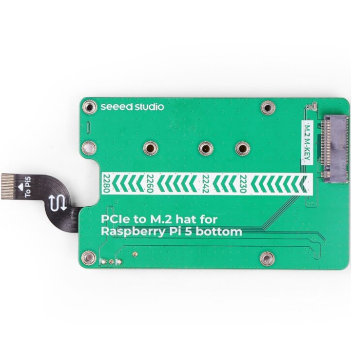 PCIe to M.2 hat for Raspberry Pi 5, Support NVMe SSD, Support Hailo8/8L (แท้จาก SeeedStudio)