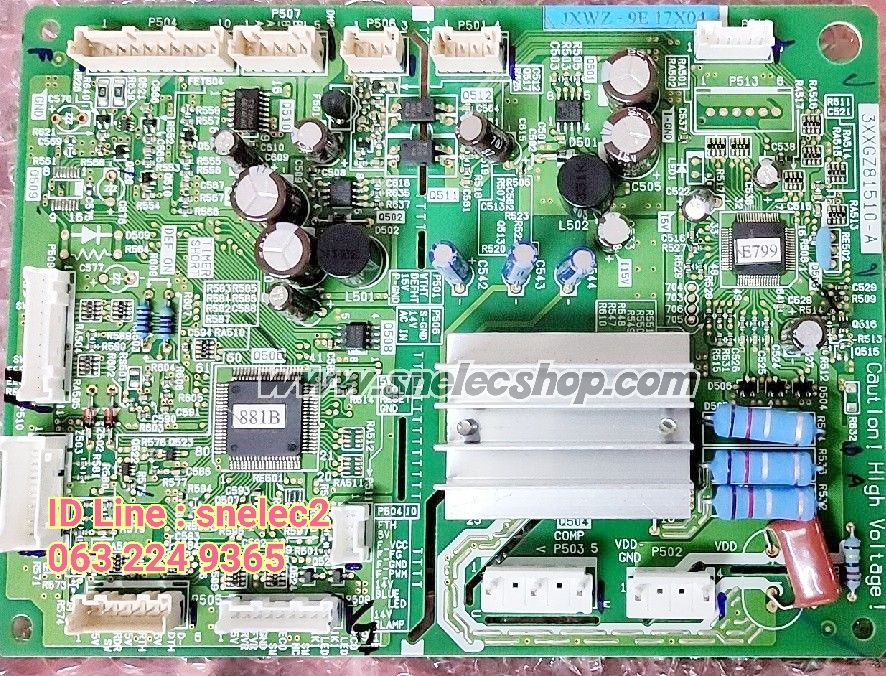 บอร์ดตู้เย็น TOSHIBA พาร์ท 44T60561