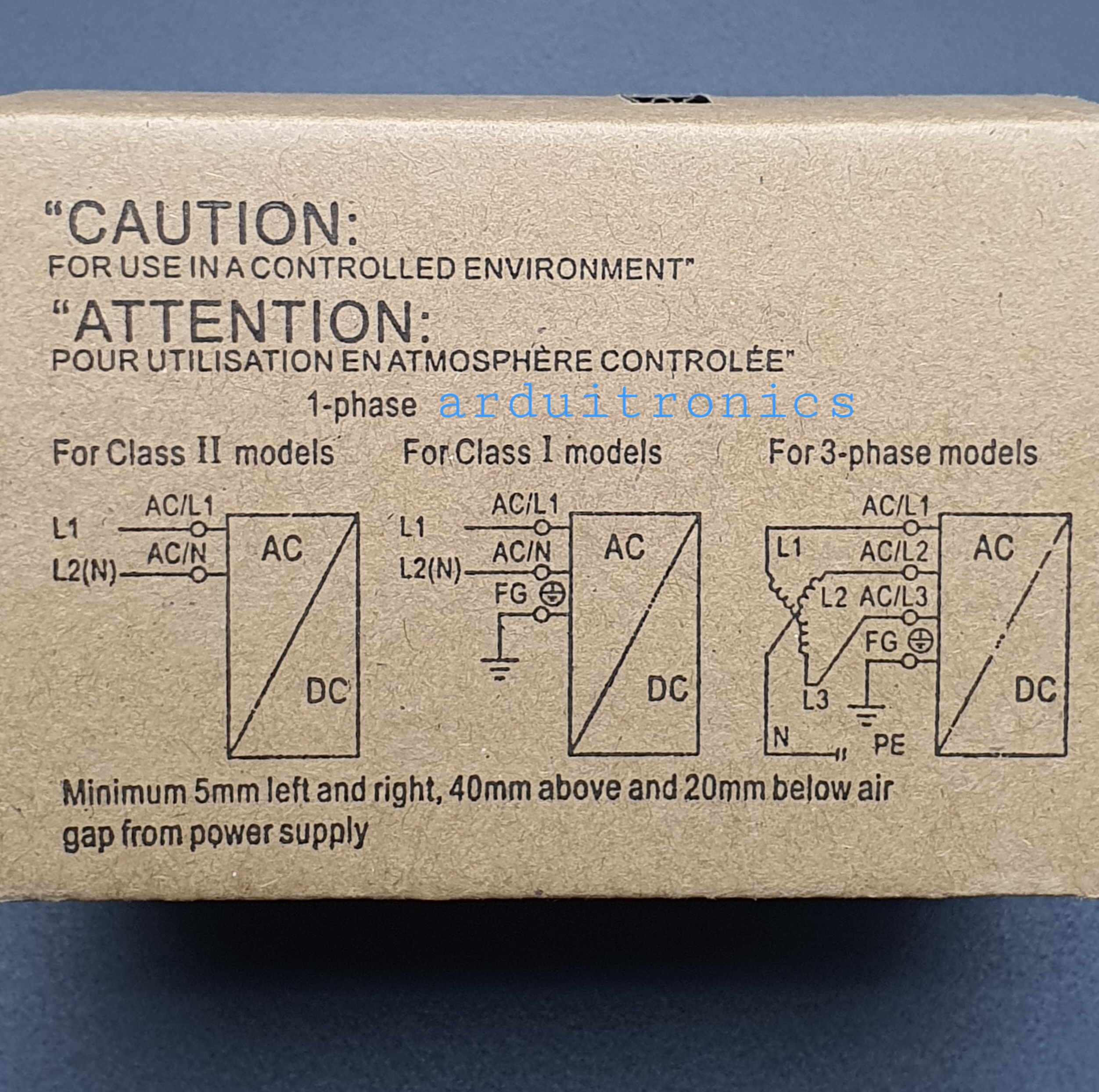 MeanWell DIN Rail - 60Watts Constant Voltage 12V LED Power Supply (HDR-60-12)