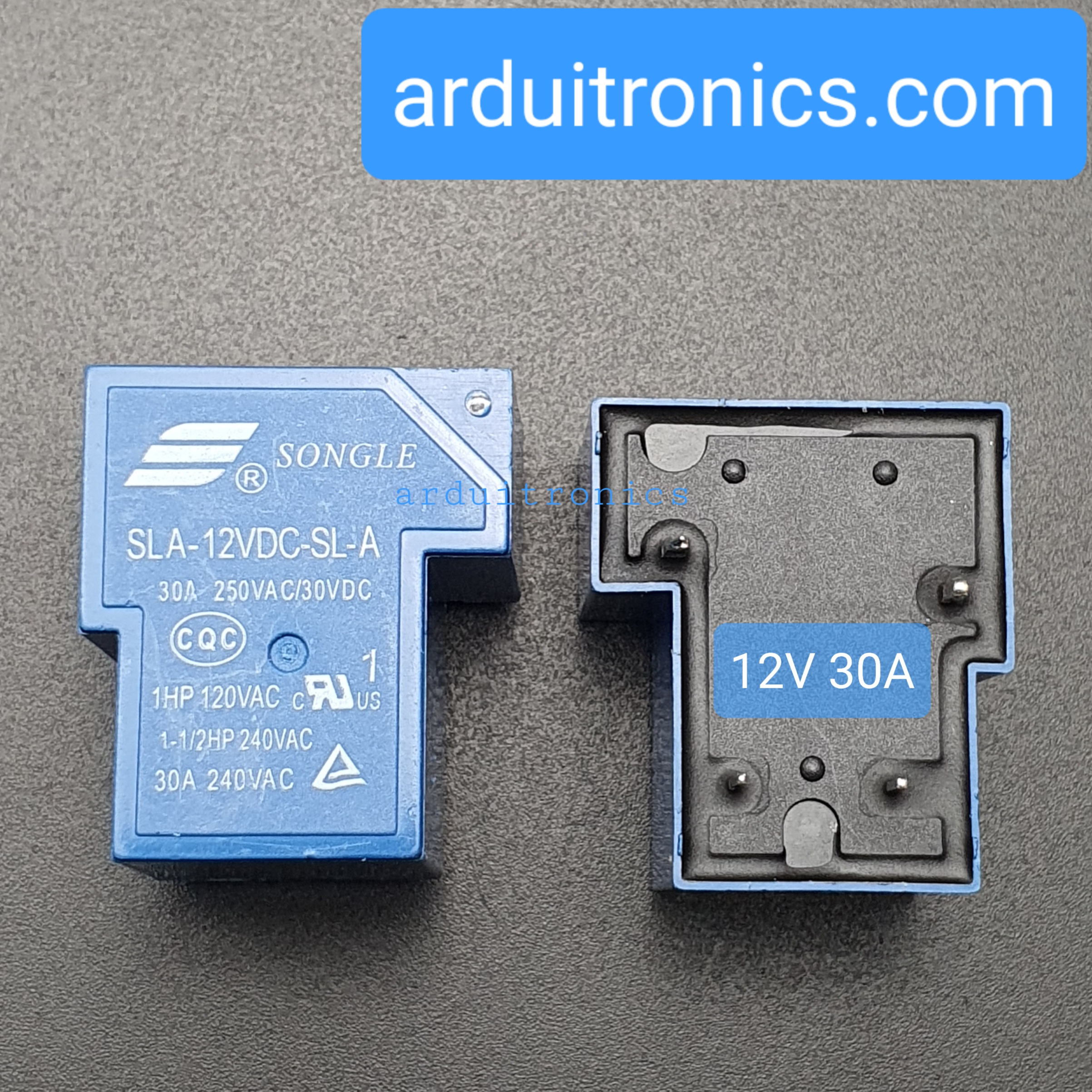 หัวรีเลย์ Relay 12V 30A แบบ 4 ขา รุ่น SLA-12VDC-SL-A ( ยี่ห้อ Songle )