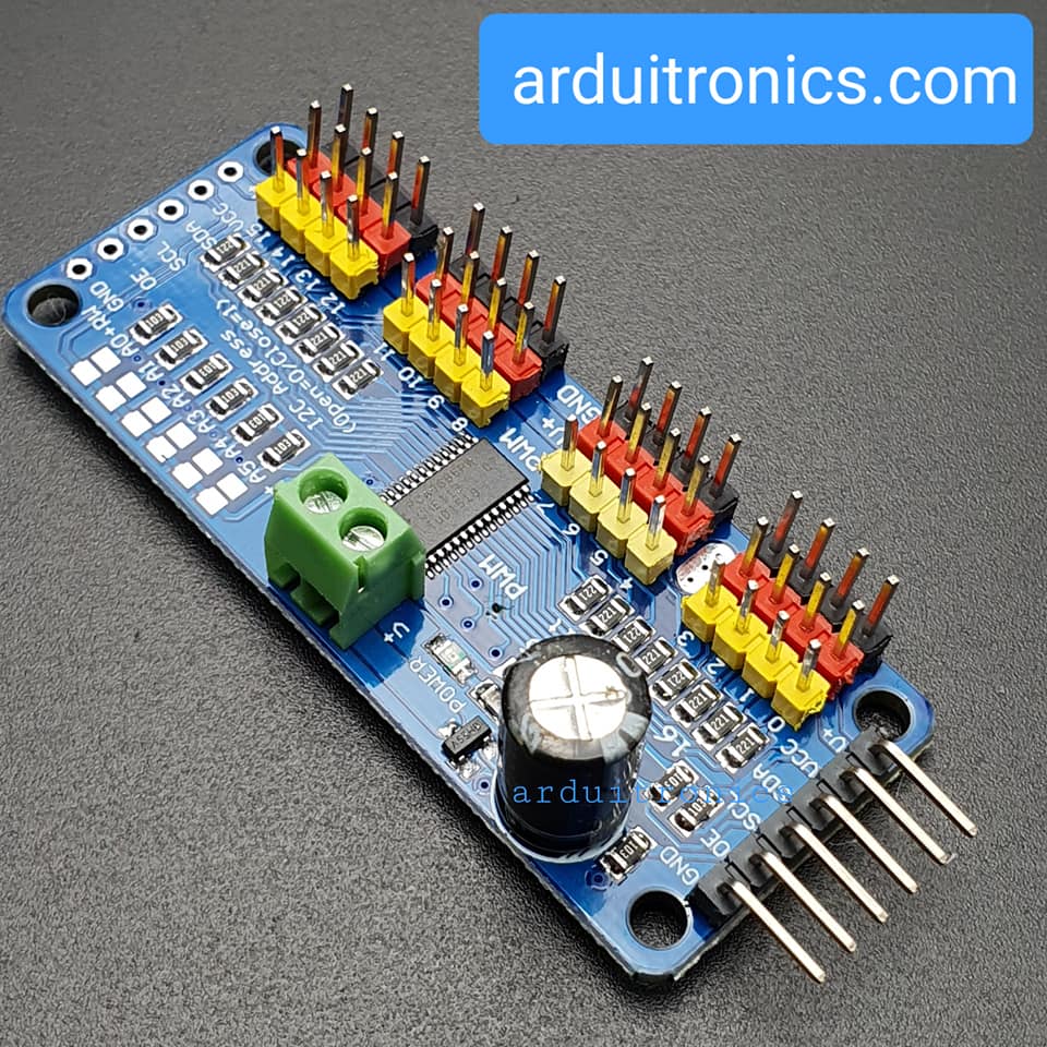 16-Channel 12-bit PWM Servo Shield I2C Interface PCA9685 PCA9685PW