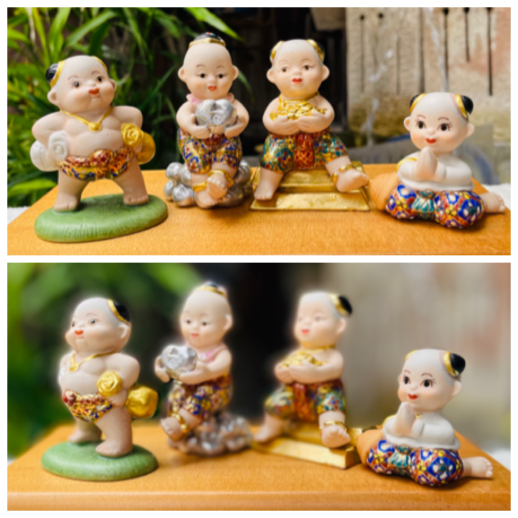 ชุด 4 ชิ้น ตุ๊กตาชาววัง ตุ๊กตาเด็กไทยโบราณ - สิรินไทย Royal Figurine ceramic doll By SIRINTHAI CERAMICS Made In Thailand