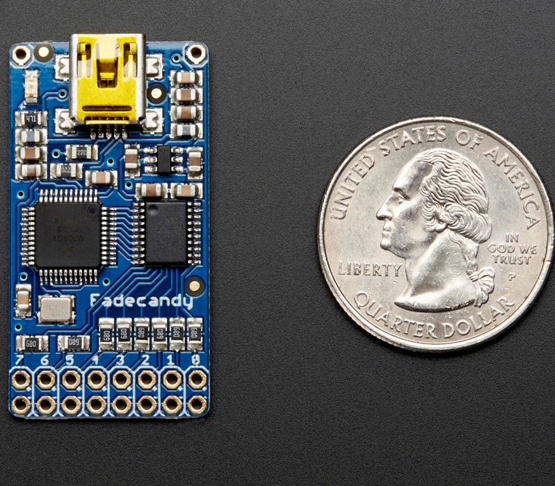 FadeCandy - Dithering USB-Controlled Driver for RGB NeoPixels