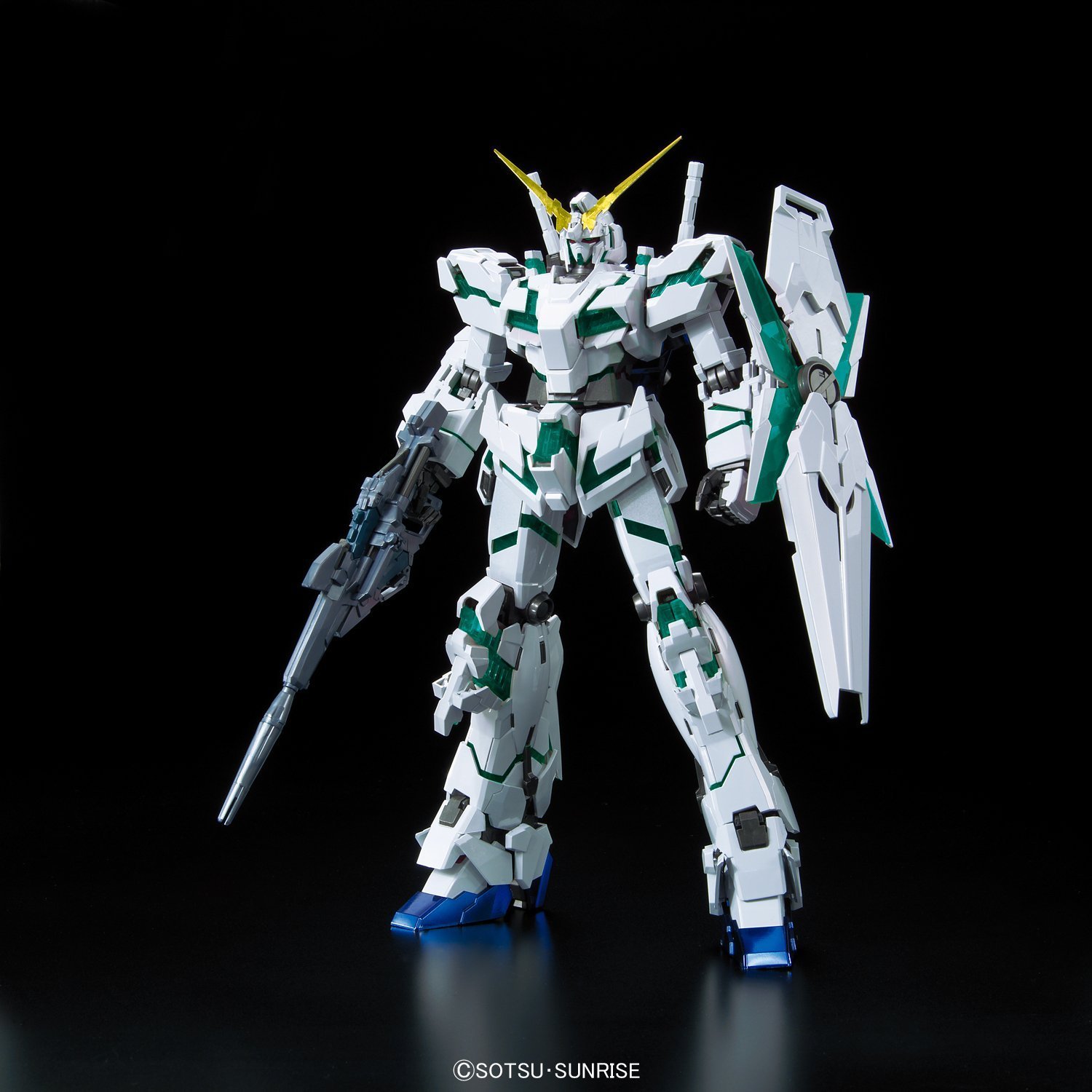 MG 1/100 RX-0 Unicorn Gundam [Red / Green Twin Frame Edition] Titanium Finish