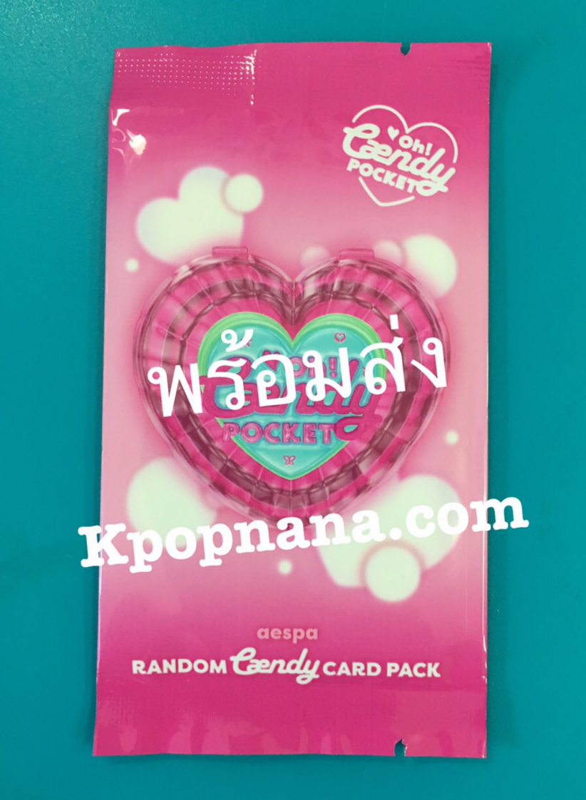 aespa -aespa Oh! Caendy Pocket 🍭Part.1 -Random Caendy Card Pack สุ่ม ได้ hologram 1 ใบ + photo card 2 ใบ + selfie card 1 ใบ - พร้อมส่ง