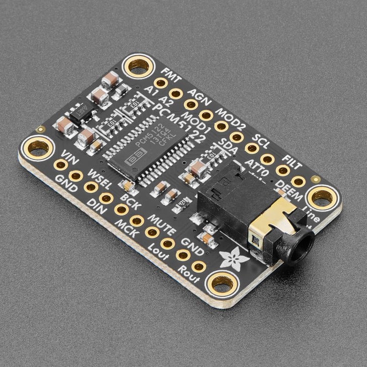 Adafruit PCM5122 I2S DAC with Line Level Output - HW, I2C or SPI (แท้ Adafruit, USA)