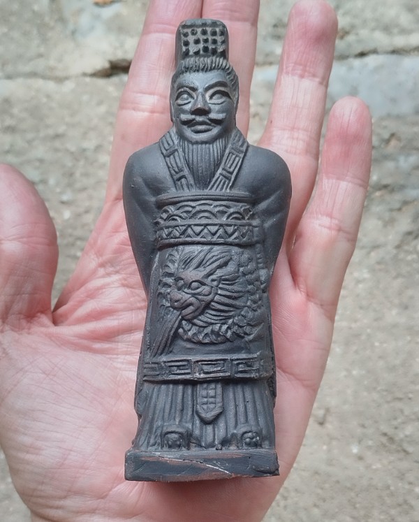 4ชิ้น ทหารจีนโบราณ ดินเผา ประมาณ 10-12 ซ.ม