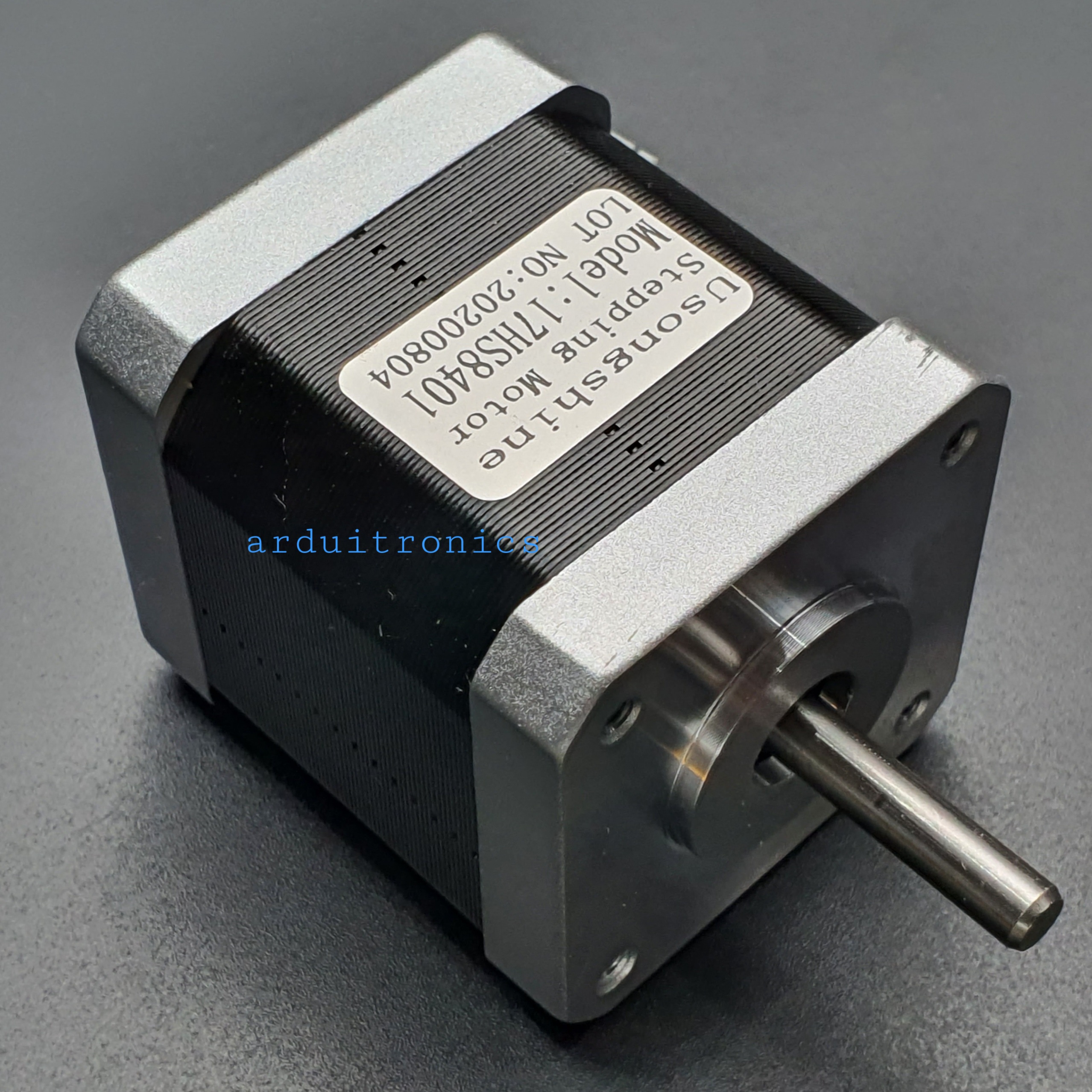 Stepping Motor แรงบิด 0.48 N.m - 1.8A (17HS8401) สีเงิน พร้อมสาย connector