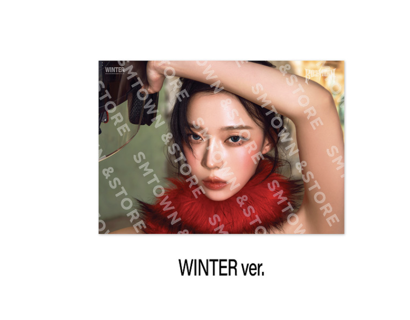 aespa -aespa WEEK RichMan POP-UP OFFICIAL MD ONLINE - A4 Photo แบบ winter.