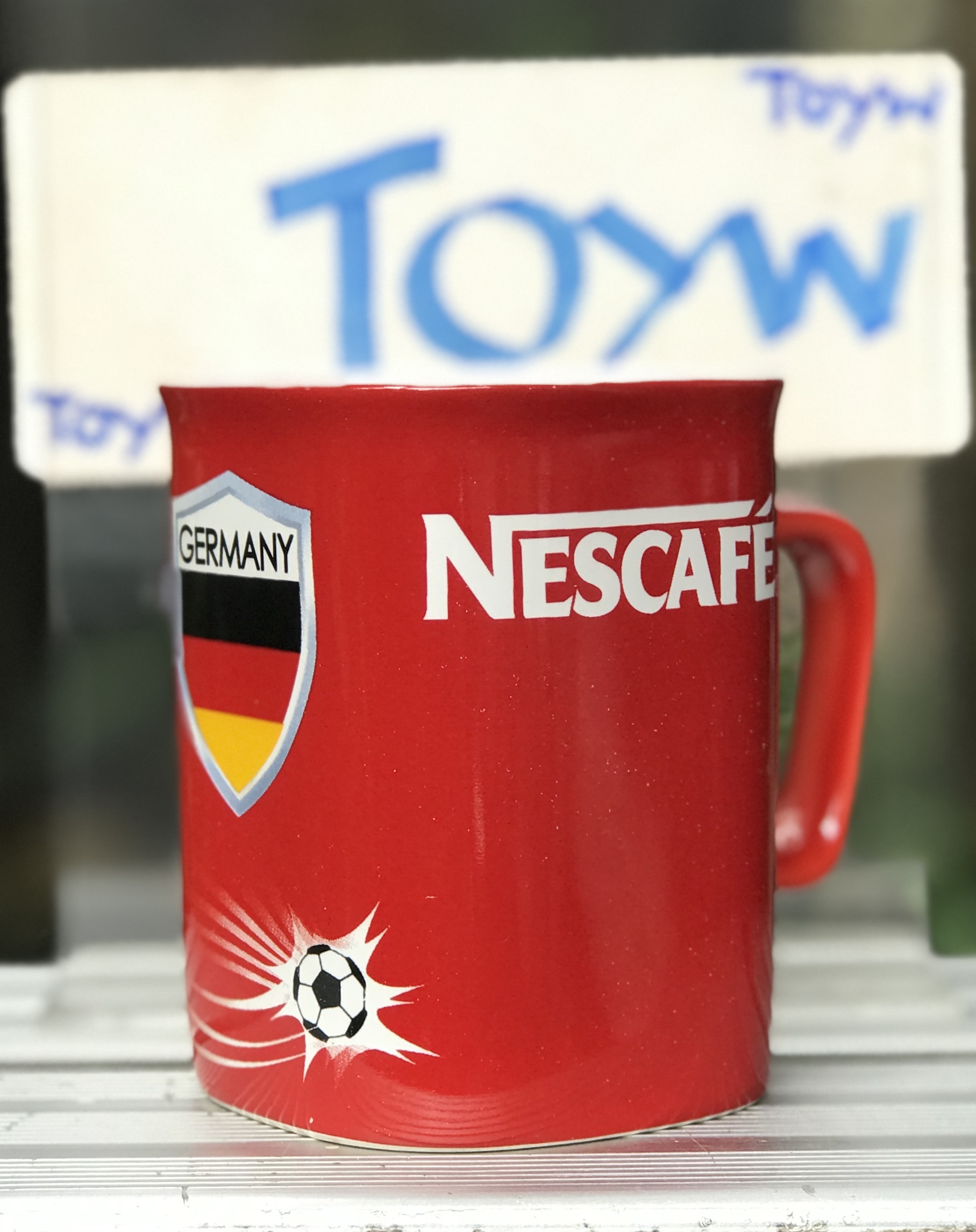 ใบละ 79 บาท แก้ว Nescafe แก้วมัค แก้วกาแฟมีหูจับ ใส่ร้อนใส่เย็น ทีมฟุตบอลสเปน Spain เยอรมัน Germany อิตาลี Italy ฟุตบอลโลกจาก Nescafe เนสกาแฟ