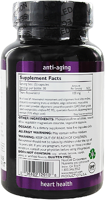 Neocell Resveratrol Antioxidant สารสกัดจากไวน์แดง
