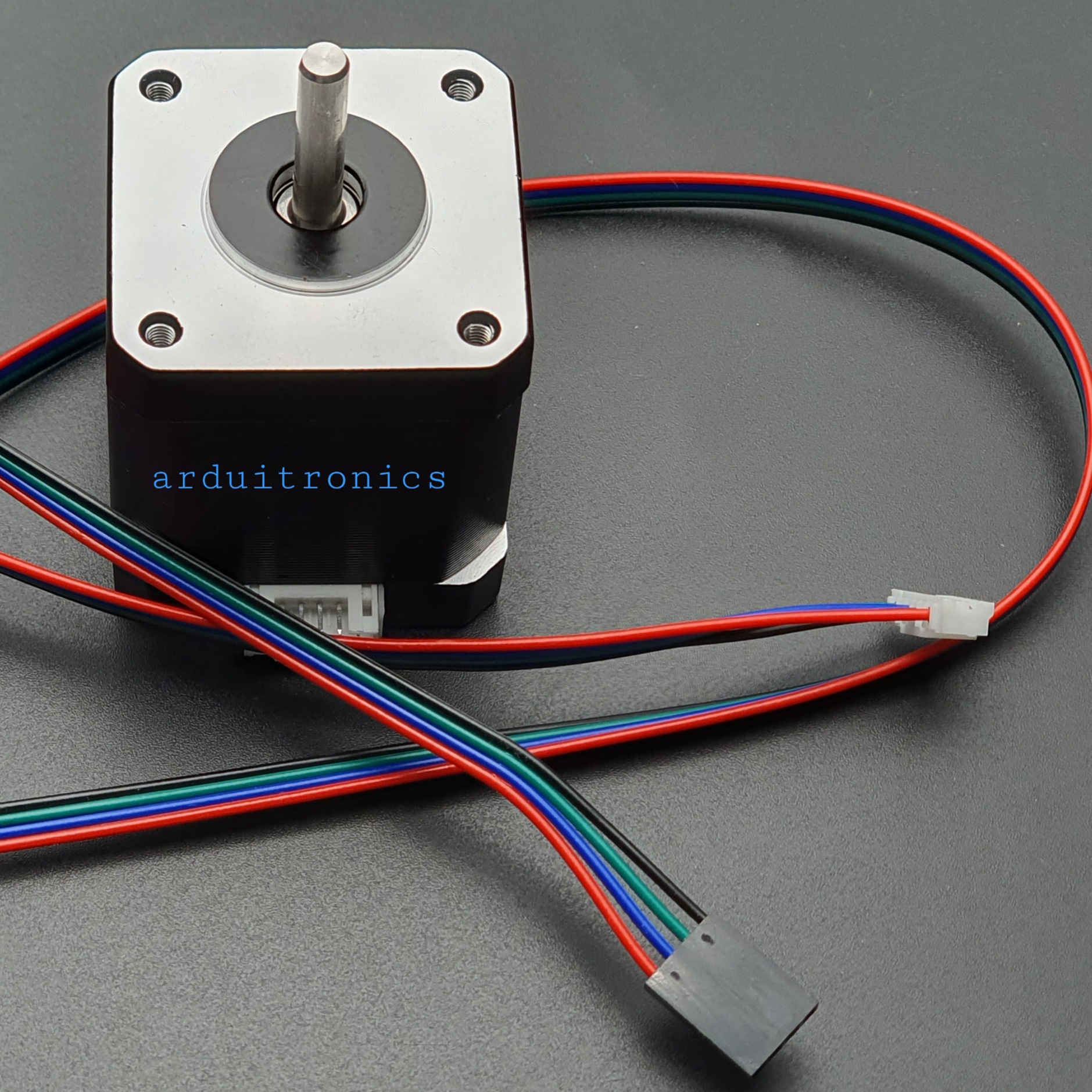 Stepping Motor แรงบิด 0.48 N.m - 1.8A (17HS8401S) สีดำ พร้อมสาย connector