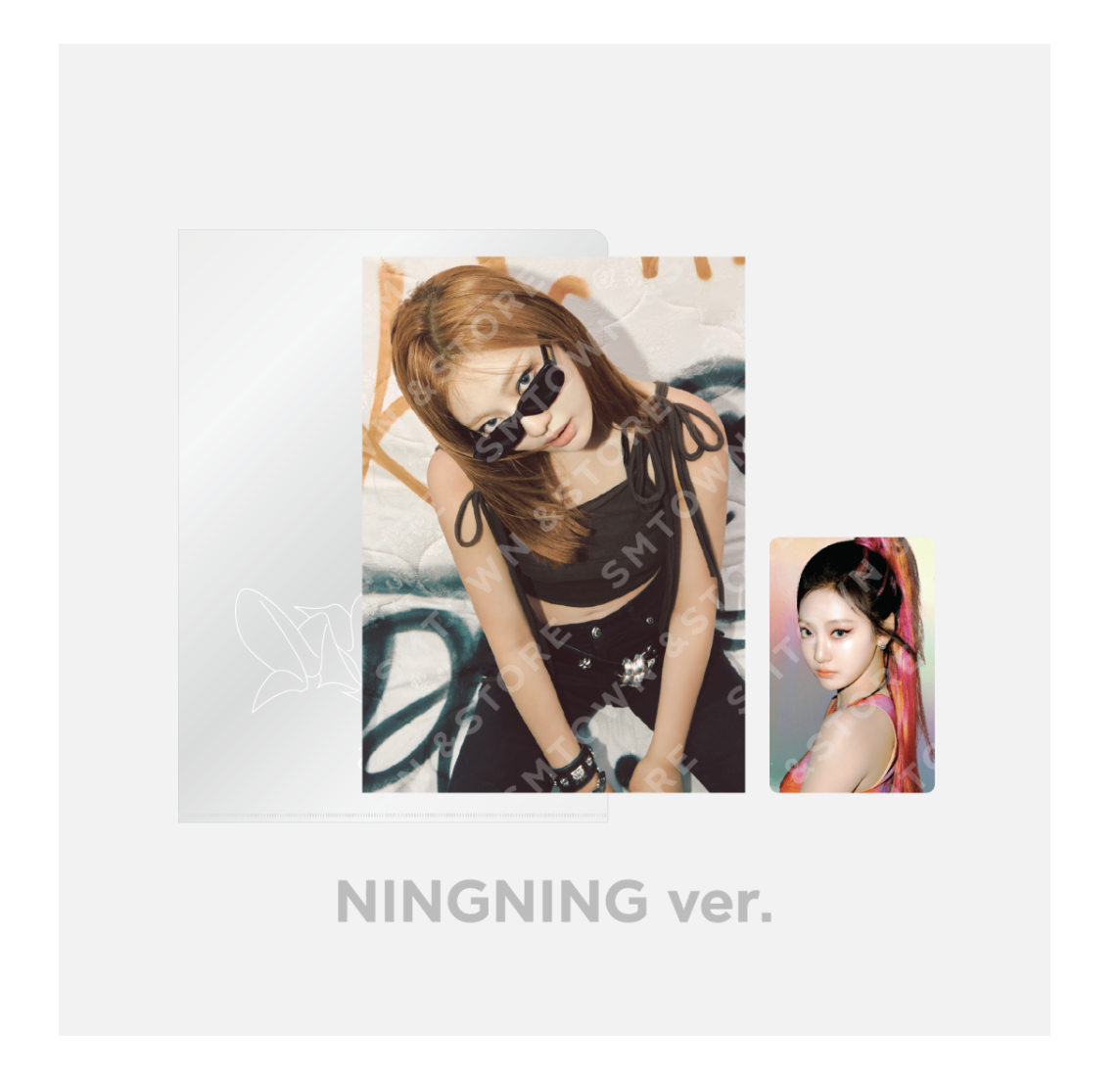 aespa - aespa The 3rd mini Album - 'MY WORLD' OFFICIAL MD - ของะสะสม - POSTCARD + HOLOGRAM PHOTO CARD SET - Ningning