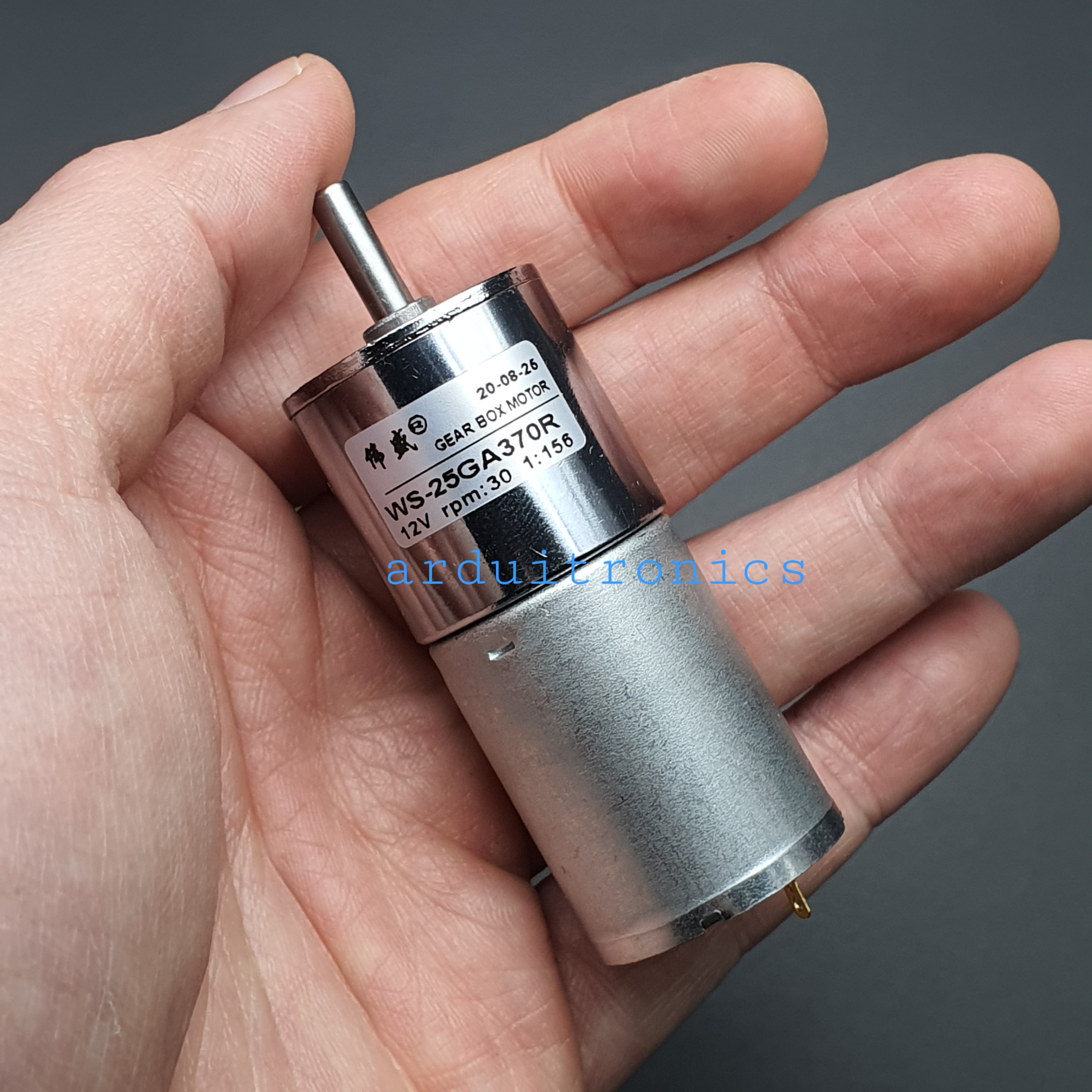 DC Motor Model 25GA370R มอเตอร์เกียร์ แกนกลาง รุ่น25 DC 12V:30RPM 25GA370R-12V-30