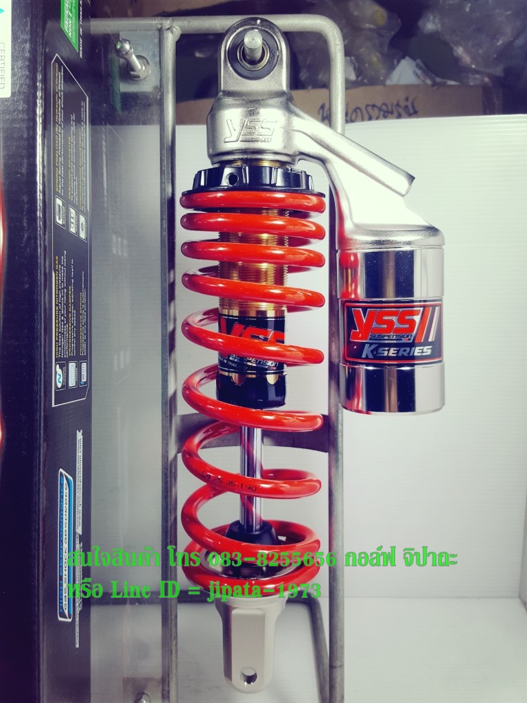 (Click,Mio) โช้คอัพหลังเดี่ยว YSS รุ่น K Series สำหรับ Honda Click,Scoopy i,Mio